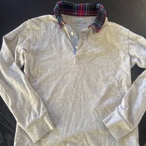 Crewcuts Long Sleeve w Plaid Collar